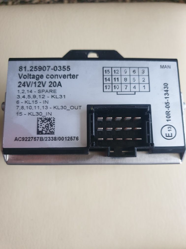 Перетворювач напруги MAN ORIGINAL 81.25907-035524v 12v 20A