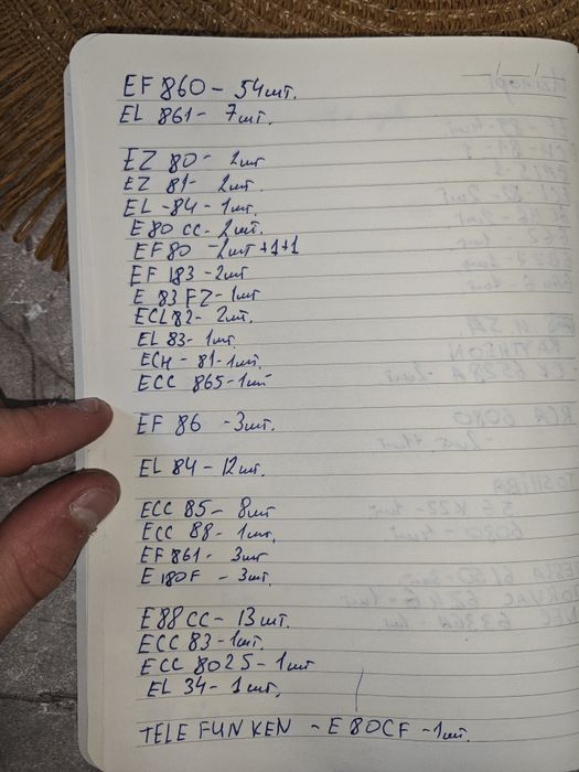 Радиодетали, радиолампы, большое количество 6н, 6п, 6с...