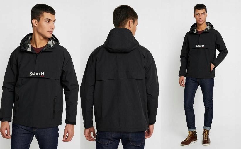 Kurtka czarna wiatrowka  Schott roz. M stan idealny!