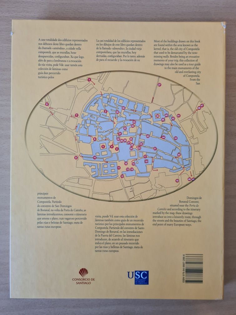 Livro "Láminas de Compostela" de Jesús Ángel Simal Lozano