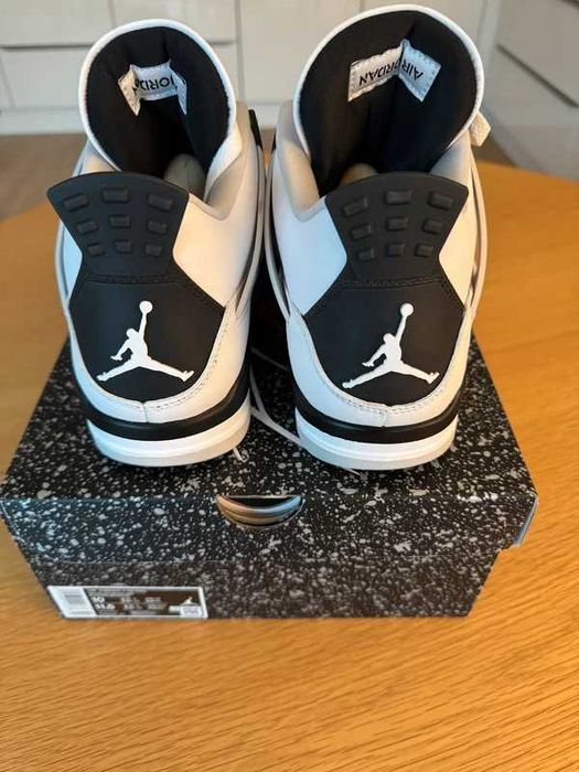 Buty meskie Mokasyny  Jordan_4_Retro_Black_Military_R.46