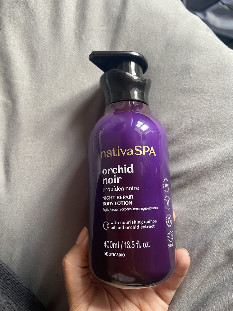 Nativa SPA Orchid Noir – Loção Corporal Noturna (400 ml)