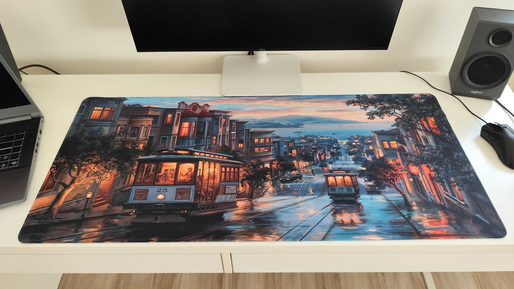 Podkładka Pod Mysz Myszkę Dla Graczy kolorowa ulica XL 40x90cm