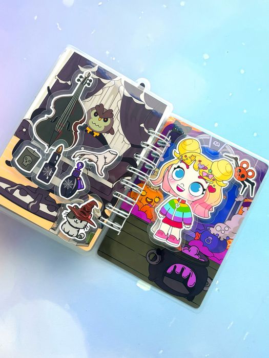 Wednesday i Enid, mini album na rzepy,adams,avatar,toca boca,labubu