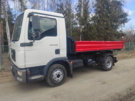 Man TGL 12 180 wywrotka Meiller trzystronna