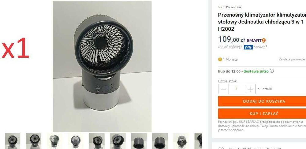 box amazon zwroty elektronika ze specyfikacją AB mix