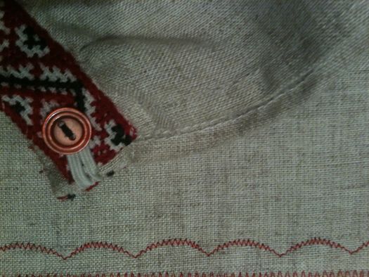 Сорочка вишиванка лен,ручна робота на 10-11років