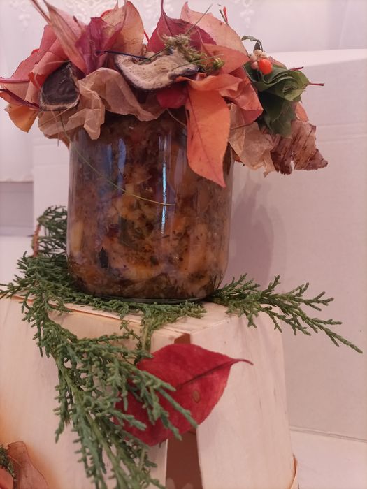 Grzyby duszone mix z przyprawami,domowe