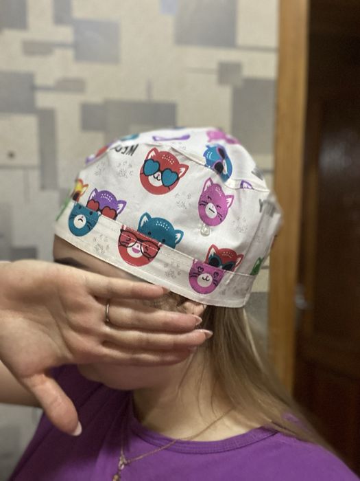 Жіночі медичні шапочки розмір 64 хірургічний верх