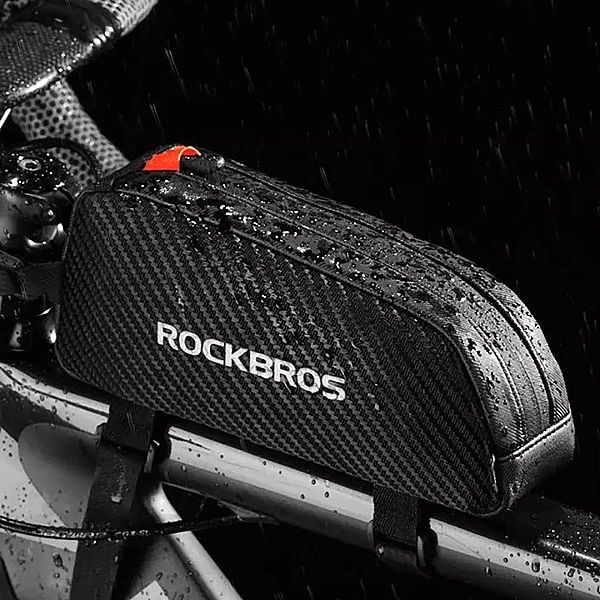 Torba Rockbros 039BK rowerowa na ramę 1 l z plecionką - czarna
