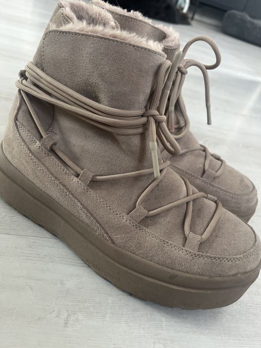 Śniegowce damskie Oysho beżowe 39