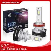 DawnKnight K7C H1 H7 HB3 75W 4300/6000K Супер яркие LED лампы K5C K8C