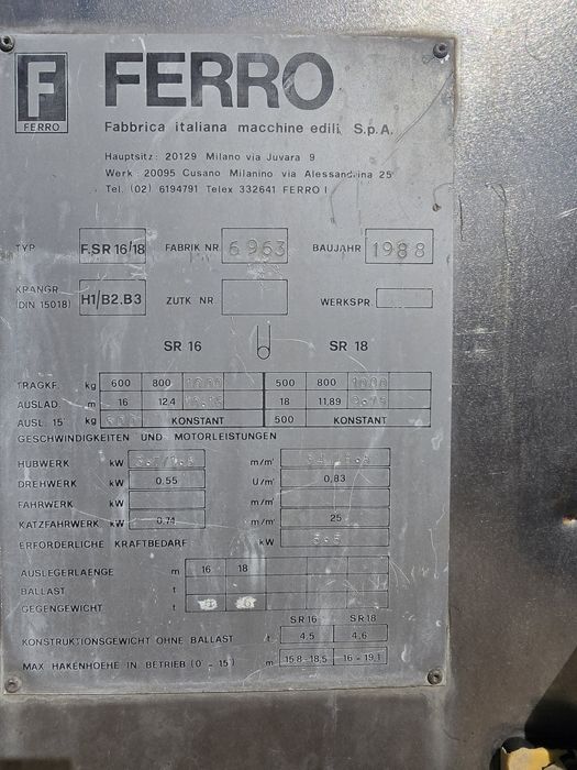 Vendo grua ferro