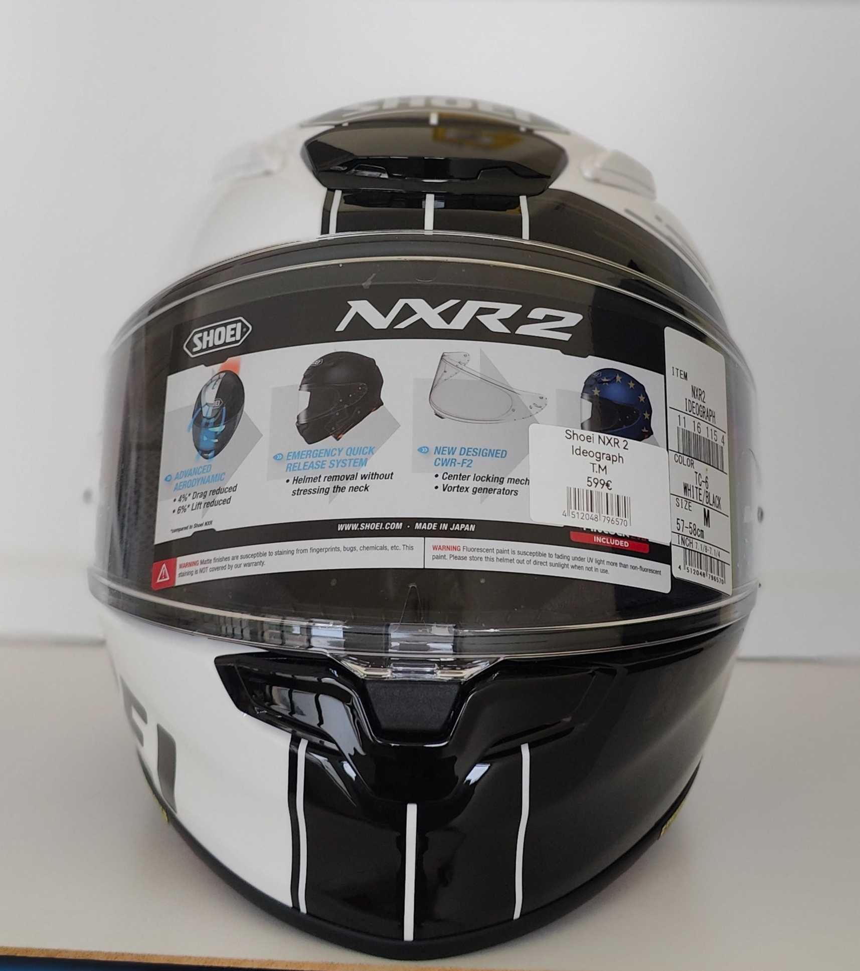 Capacetes Shoei NXR2 tamanho M