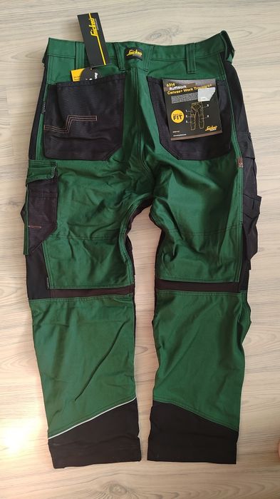 6314 Snickers RufdWork 52 Canvas+ grube spodnie robocze monter instal