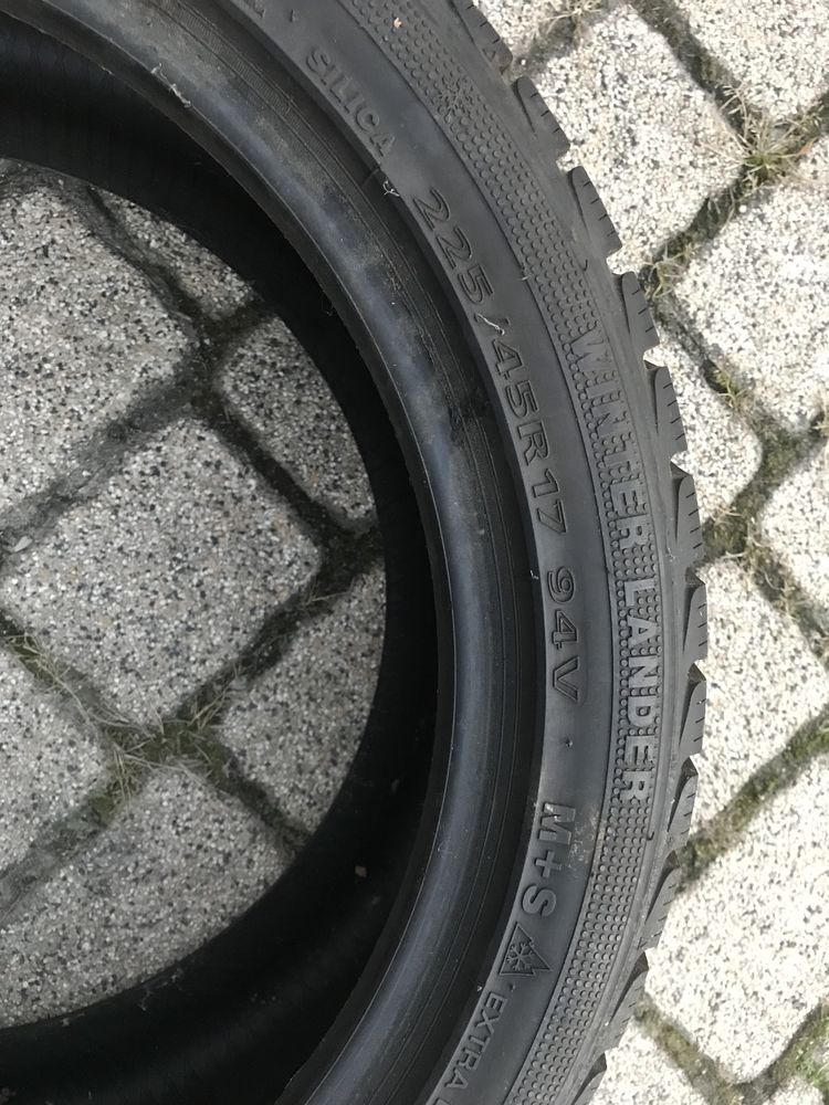 Opony 225/45/17 Pirelli Cinturato P7 lato, Landsail Winter Lander zima