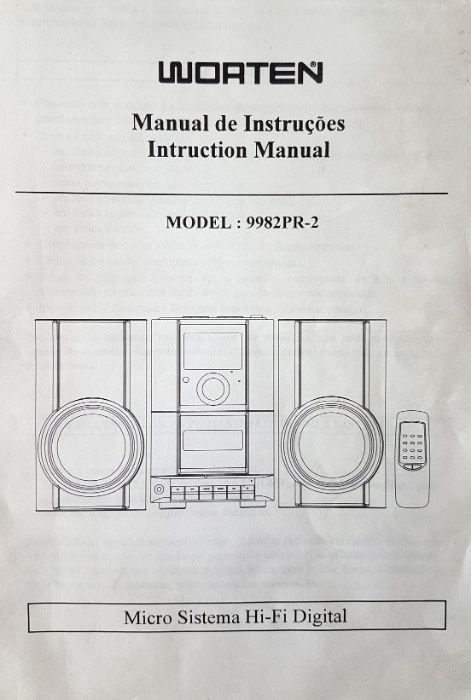 Aparelhagem Hi-Fi Worten com comando