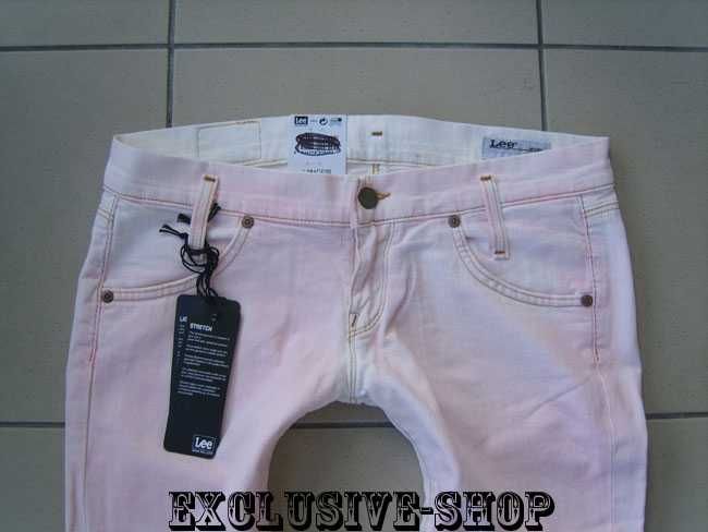 Spodnie damskie Lee Lynn jeansowe biodrówki W32 L33 pas 91 cm