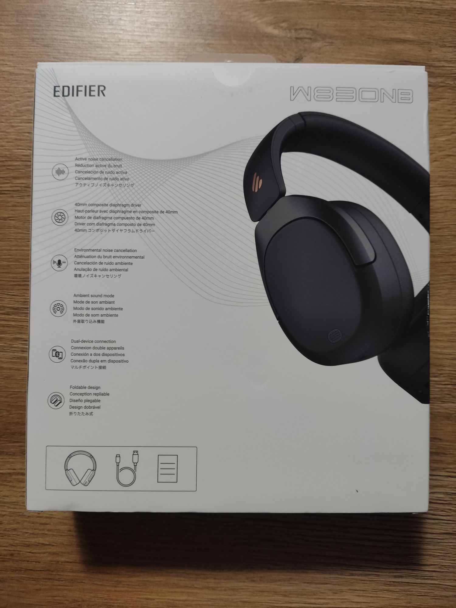 Słuchawki nauszne Edifier W830NB ANC