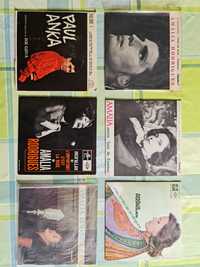 Discos singles Amália Rodrigues e  Paul Anka