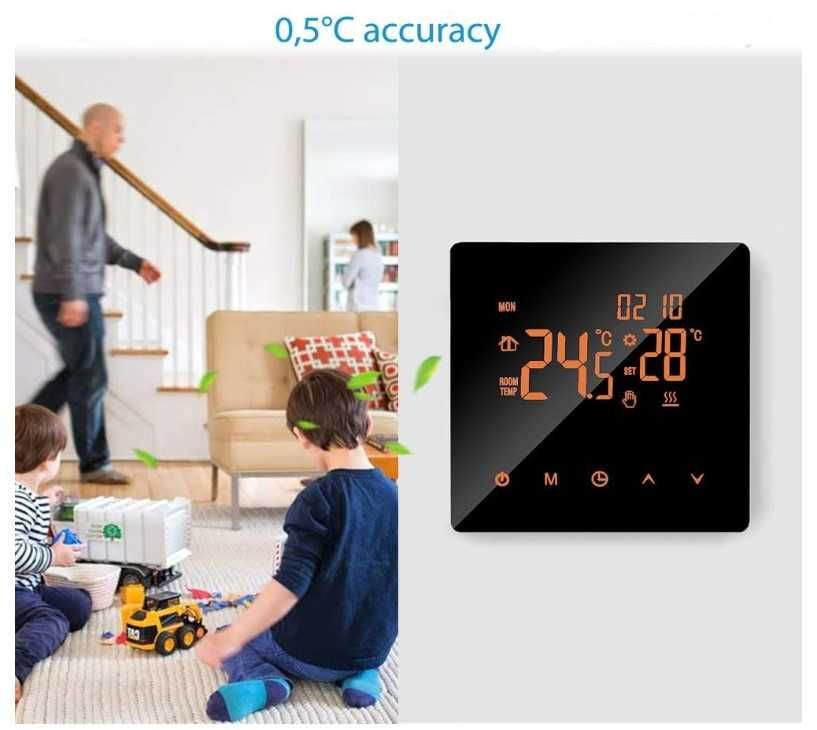 Inteligentny termostat Wifi K2RMH sterowanie kotłem gazowym