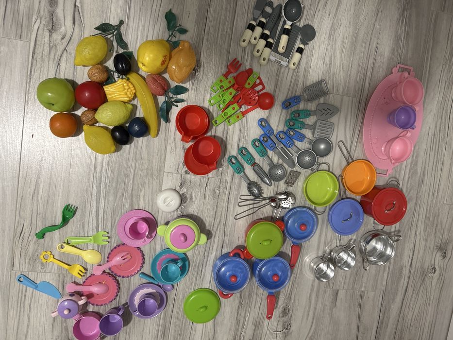 Naczynia plastikowe do zabawy zestaw