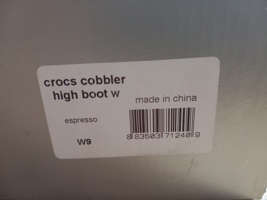 Сапоги Crocs cobbler high boot w (W9 или 39-40)