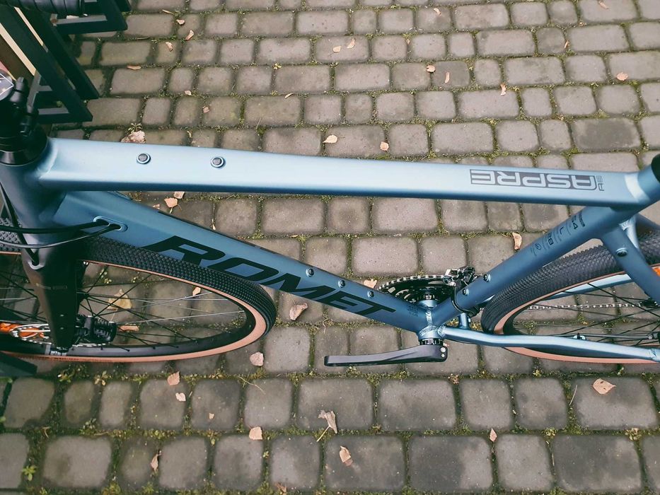 Romet Aspre 3.0, niebieski, rozm. 48, 56, gravel, shimano grx
