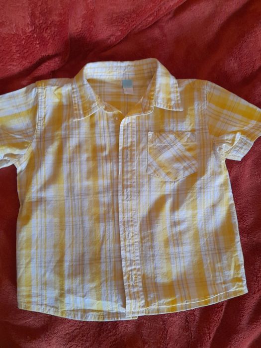 Letnia koszula dla małego dżentelmena rozmiar 80