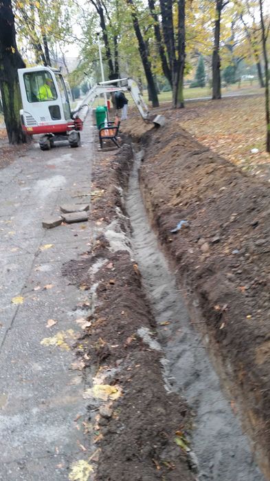 Usługi minikoparką koparka kanalizacja Wrocław Opole Brzeg Strzelin