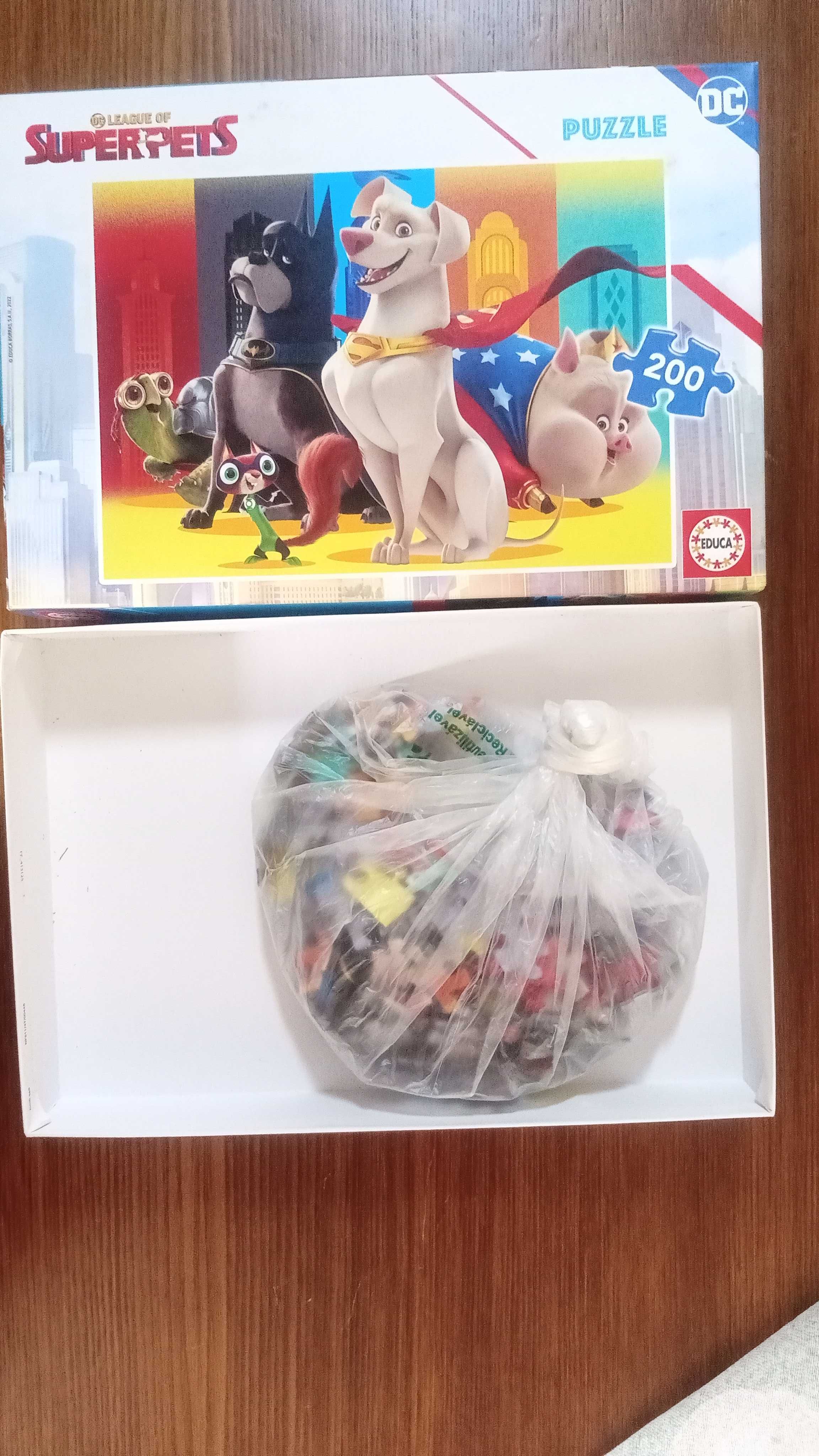 Puzzle EDUCA 200 peças. Superpets. Como novo.