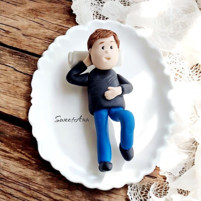 Chłopak, mężczyzna figurka na tort