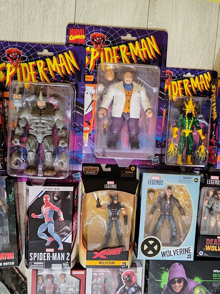 Kolekcja Marvel Legends SpiderMan Mcfarlane Neca Predator Bandai ShF