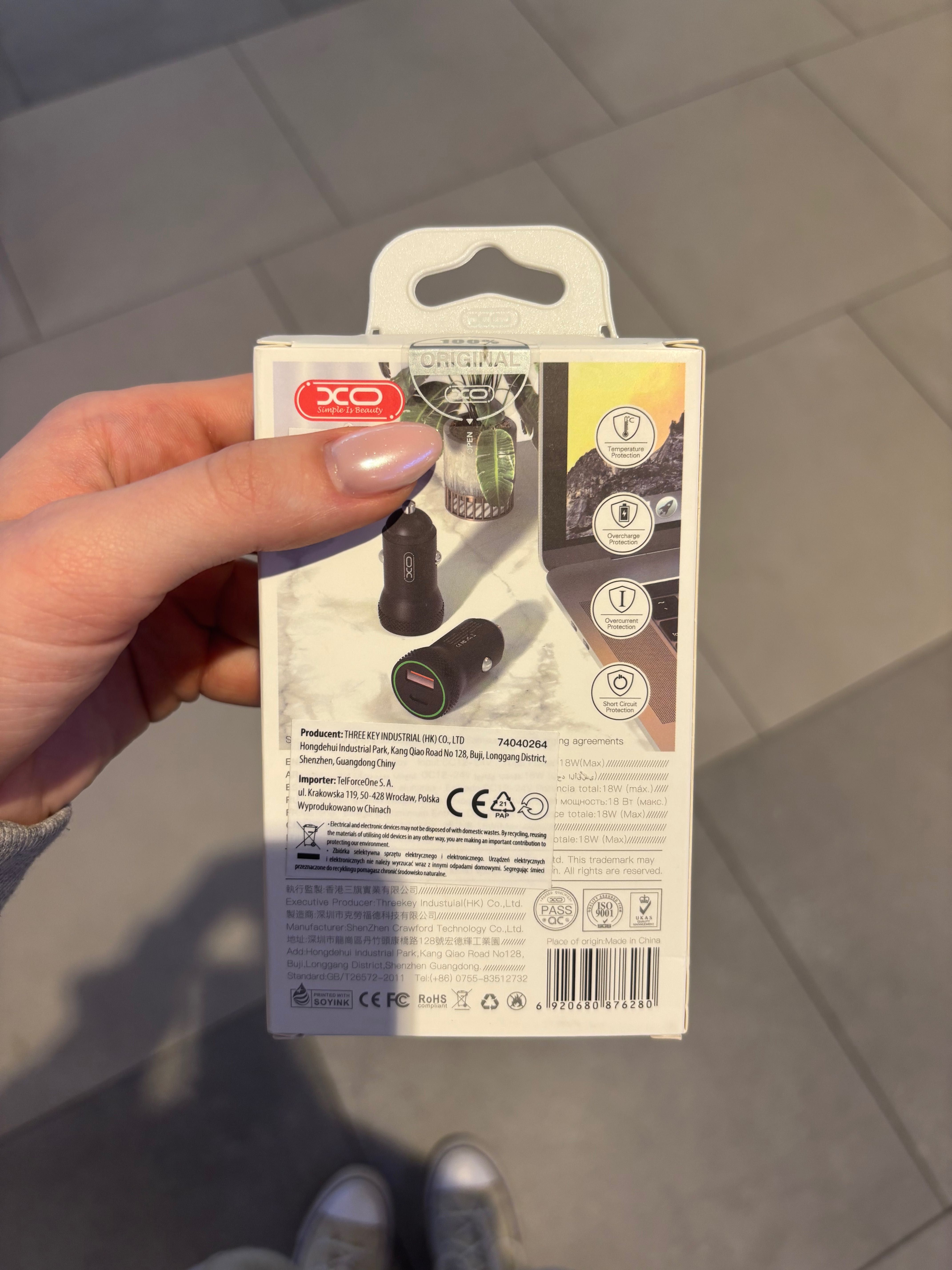 Ładowarka do samochodu z usb C i A
