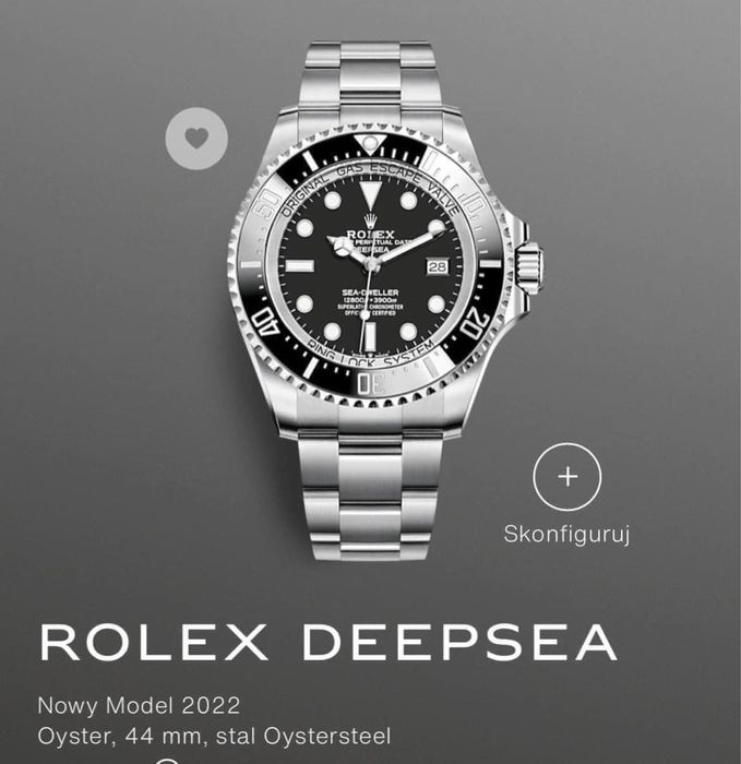 ROLEX DEEPSEA 44 mm komplet pl