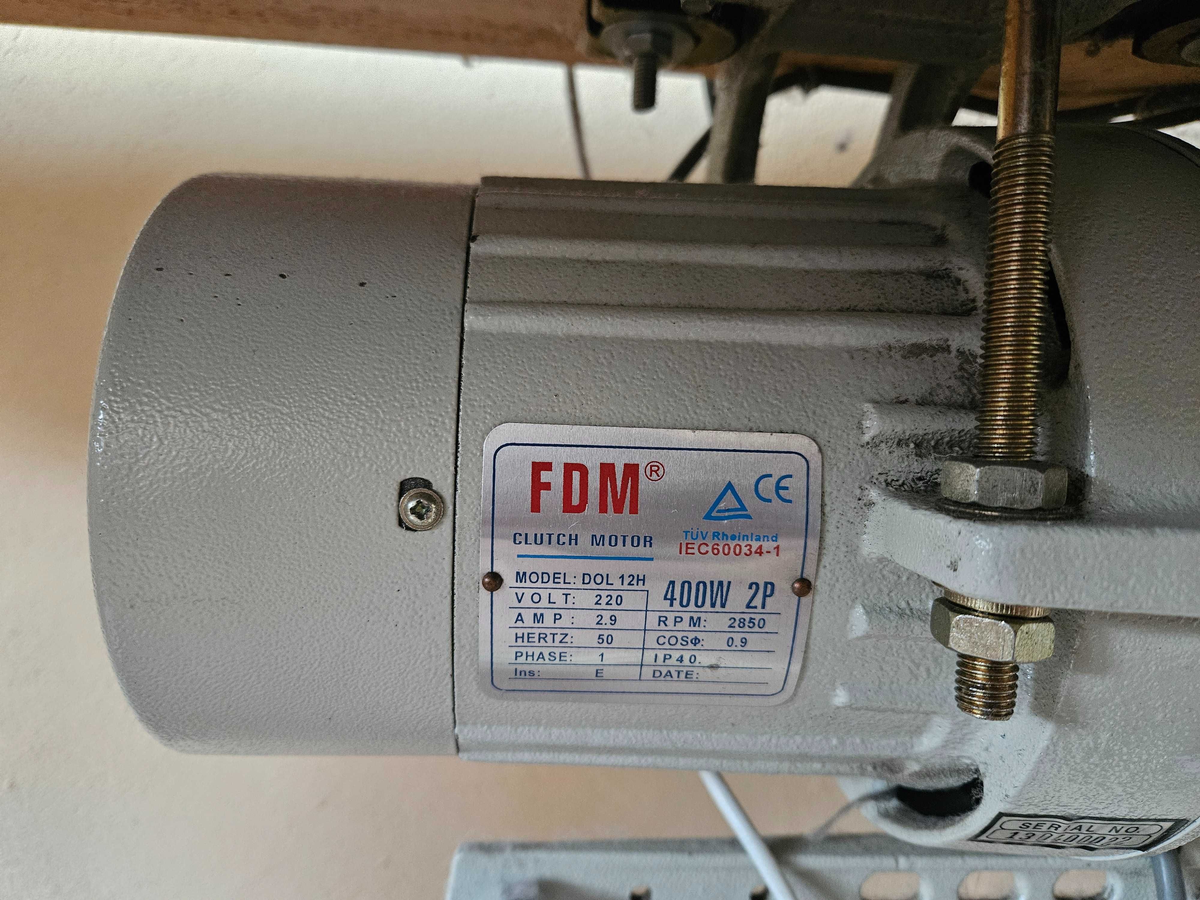 ZOJE ZJ8700 przemysłowa maszyna do szycia + silnik FDM 400W