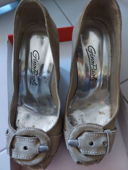 Sapatos beges pele 36