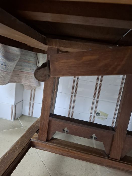 Mesa de madeira carvalho extensível