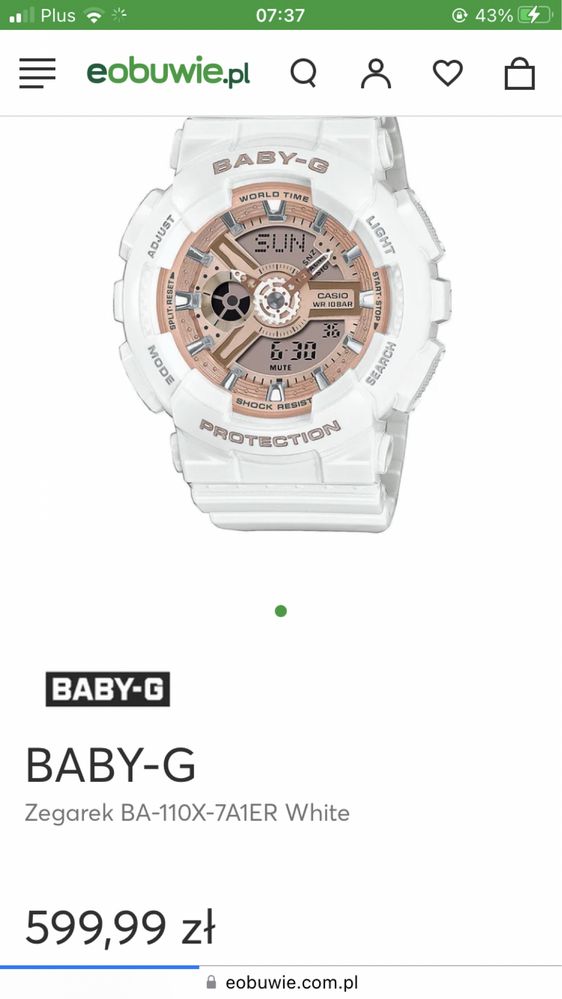 zegarek casio BABY-G shock