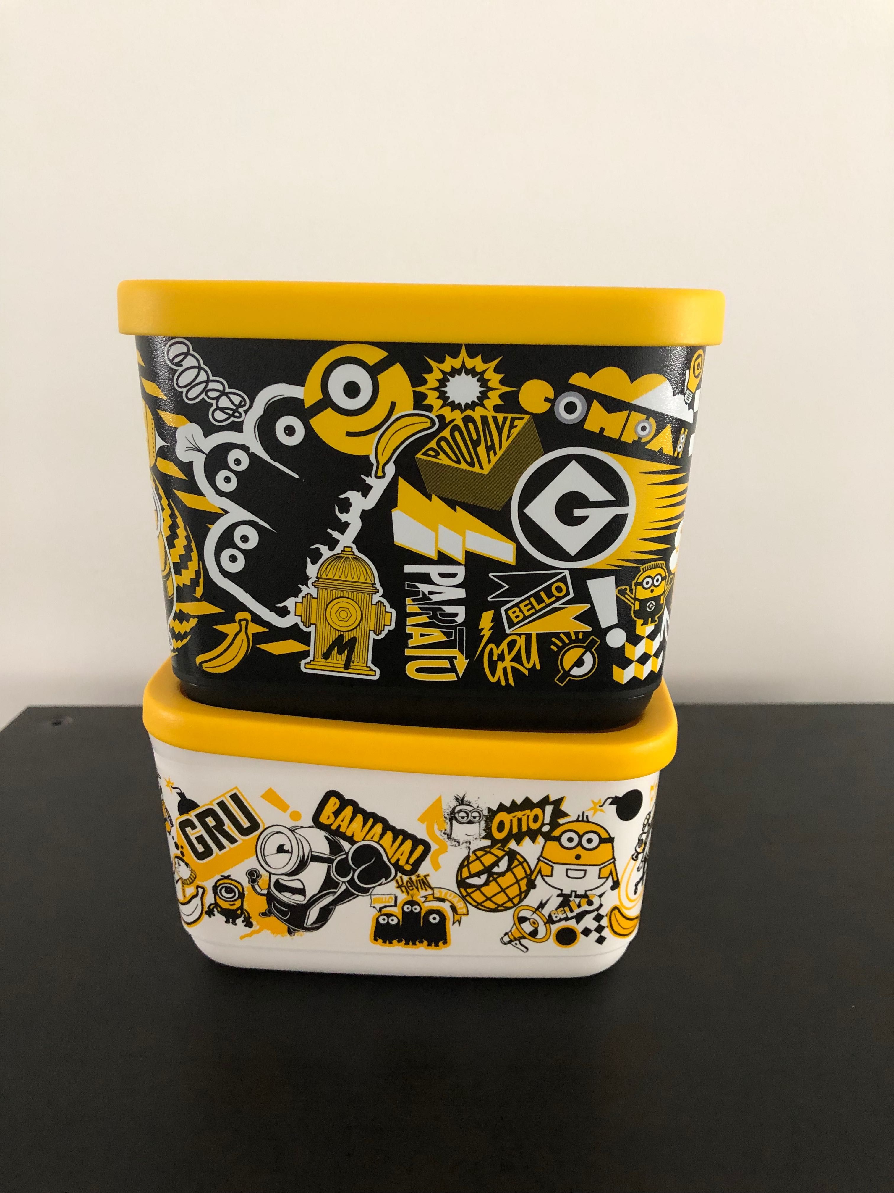 Conjunto cubix Minions Tupperware