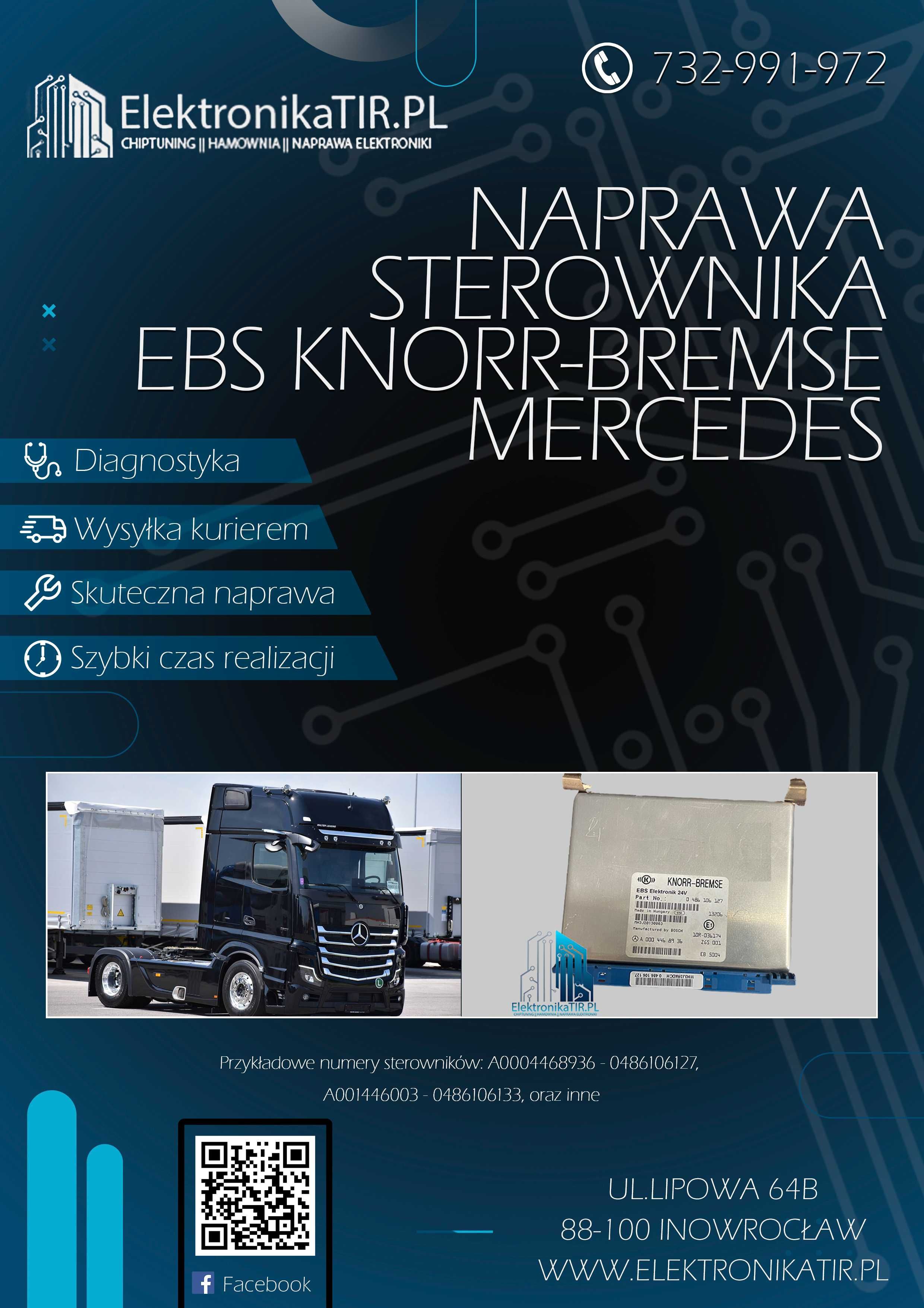 Sterownik hamulca EBS Mercedes Actros 0036, 133  Knorr-Bremse