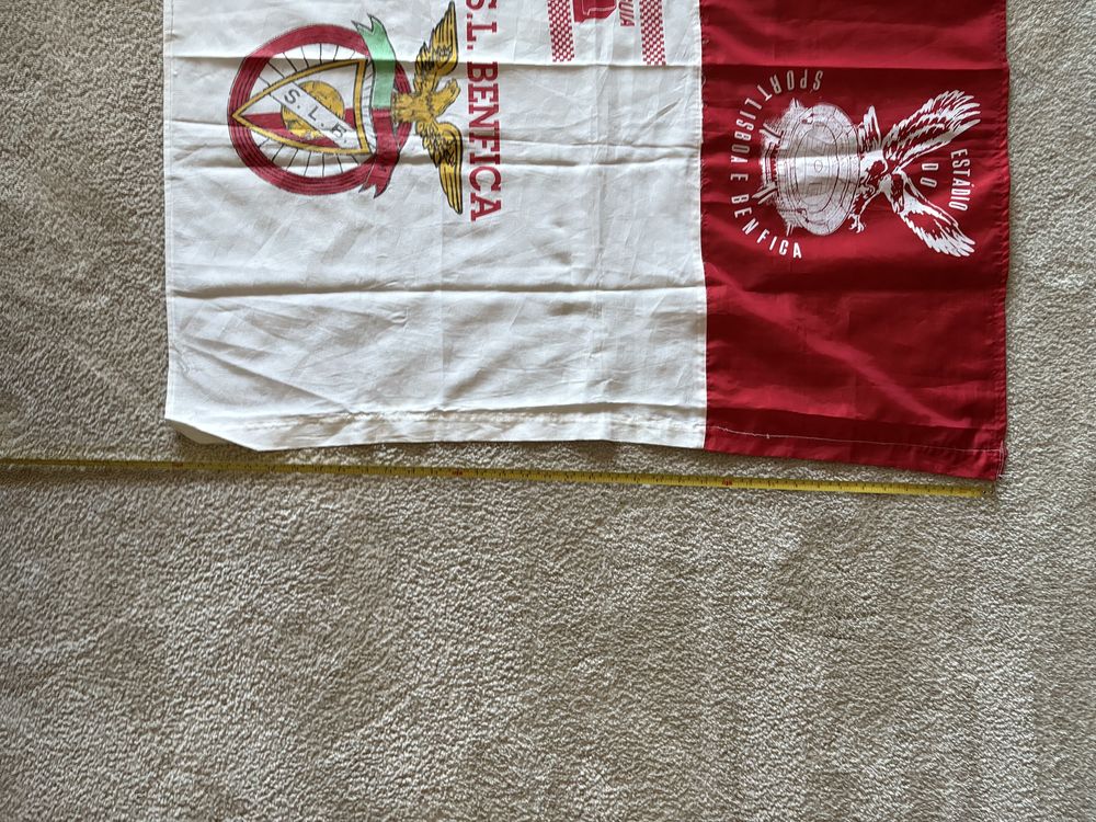 Bandeira antiga grande - Benfica (com Estádio da Luz)