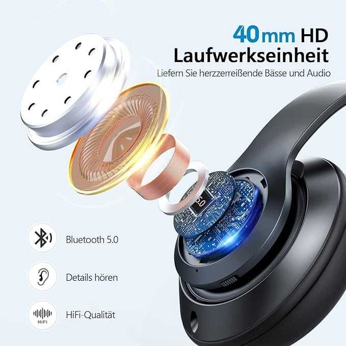 Słuchawki nauszne Bluetooth 9S