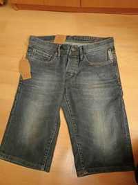 Spodenki jeans edc denim & dry goods nowe z metką