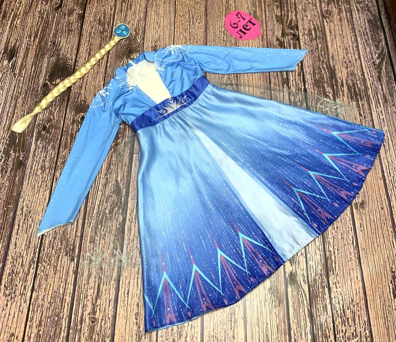 Новогоднее платье Эльза Холодное сердце для девочки 6-7 лет