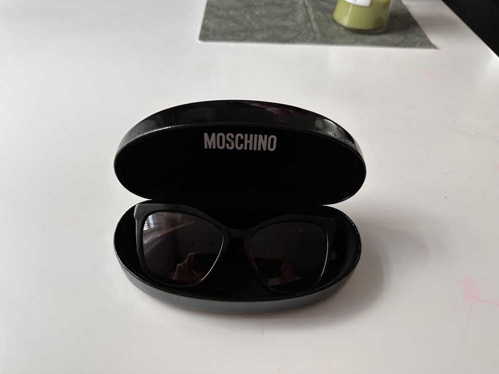 Okulary przeciwsłoneczne Moschino brązowe nowe oryginalne