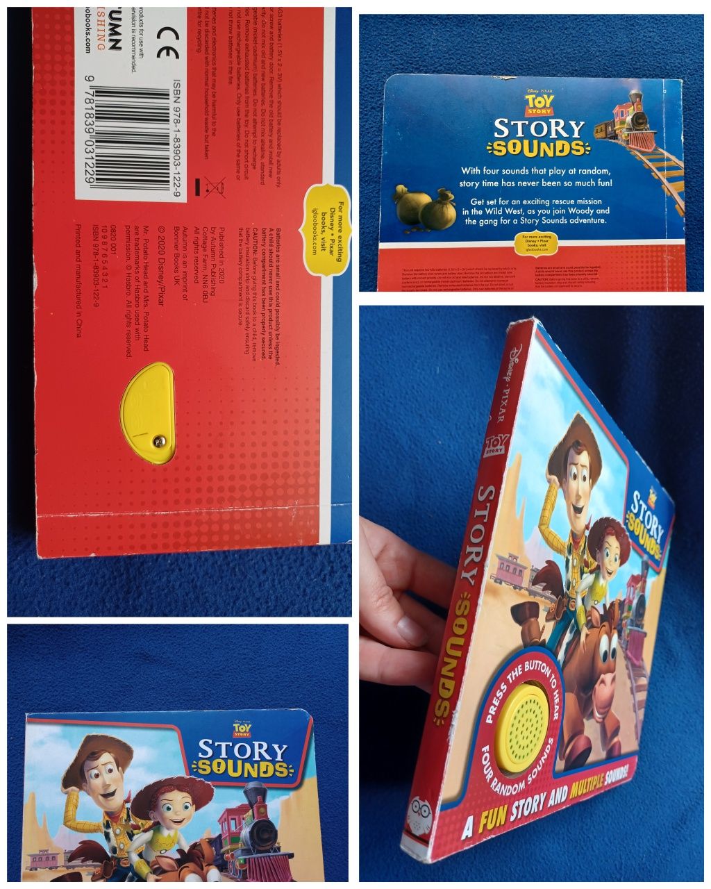 Książka anglojęzyczna Toy Story Story Sounds z odgłosami-U