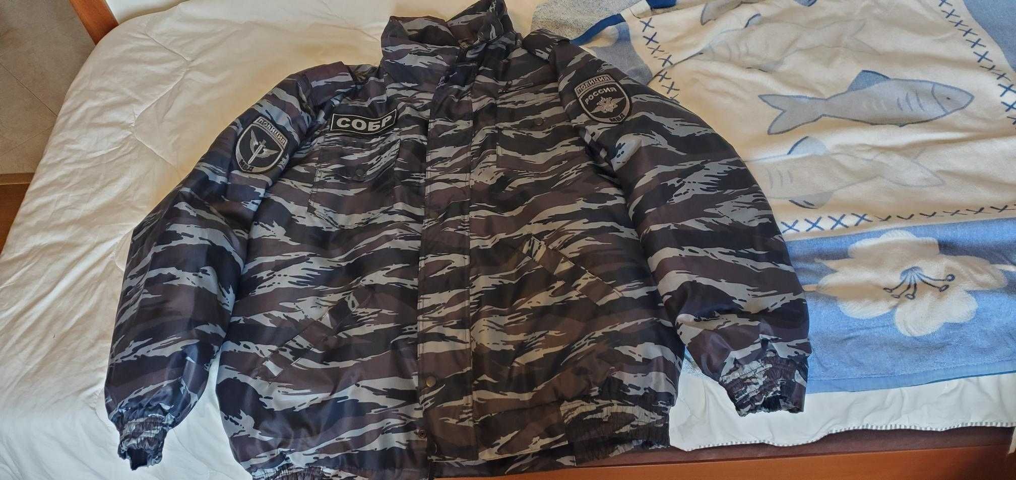 Blusão Camuflado Cinza, novo,  da Policía de Choque Russa, tamanho XXL