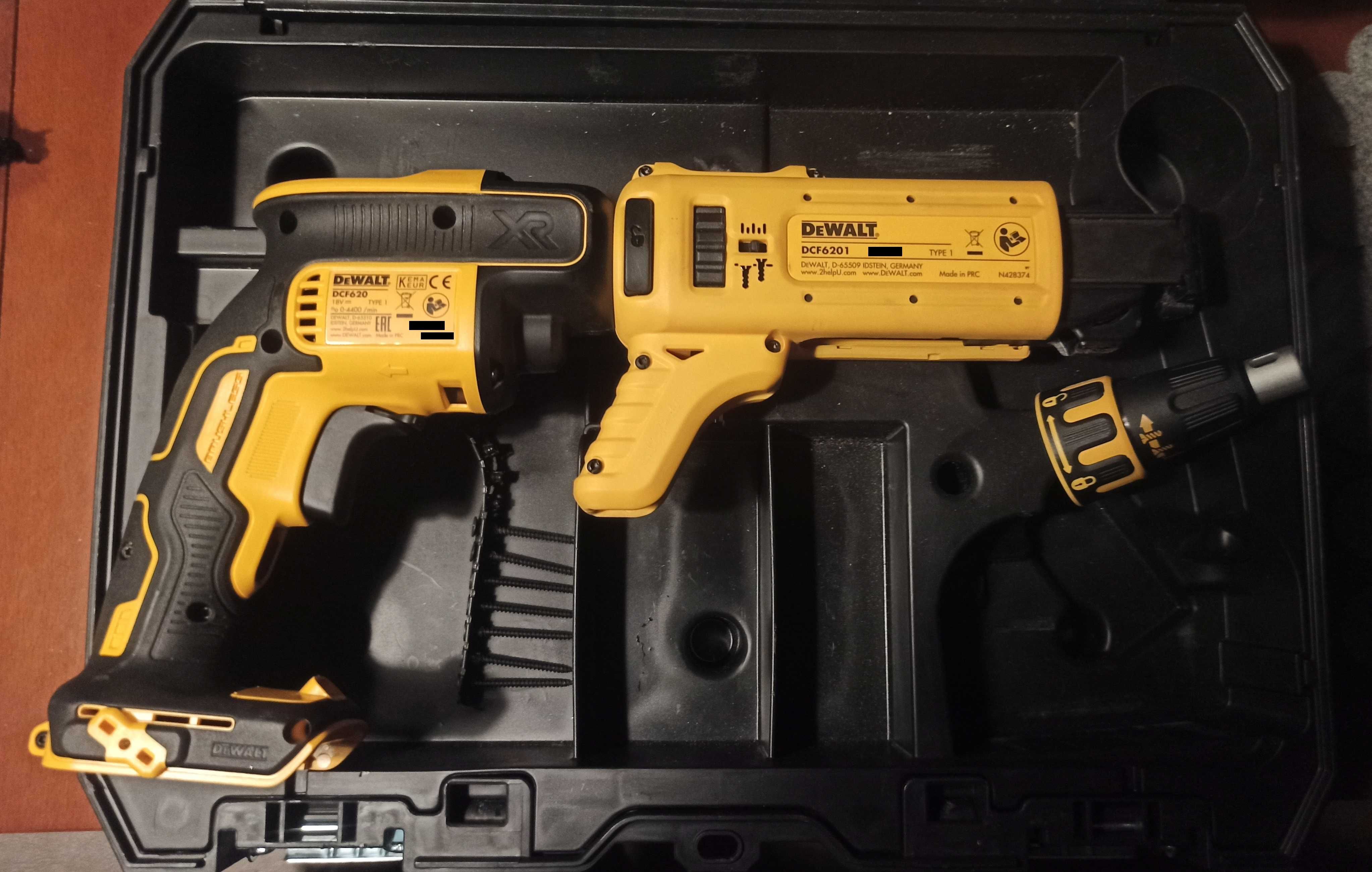 Wkrętarka do płyt G-K DeWalt DCF620, DCF6201 super stan, jak nowa