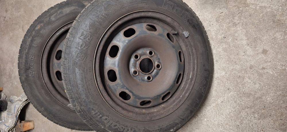 Felgi z oponami zimowymi VW skoda 5×112